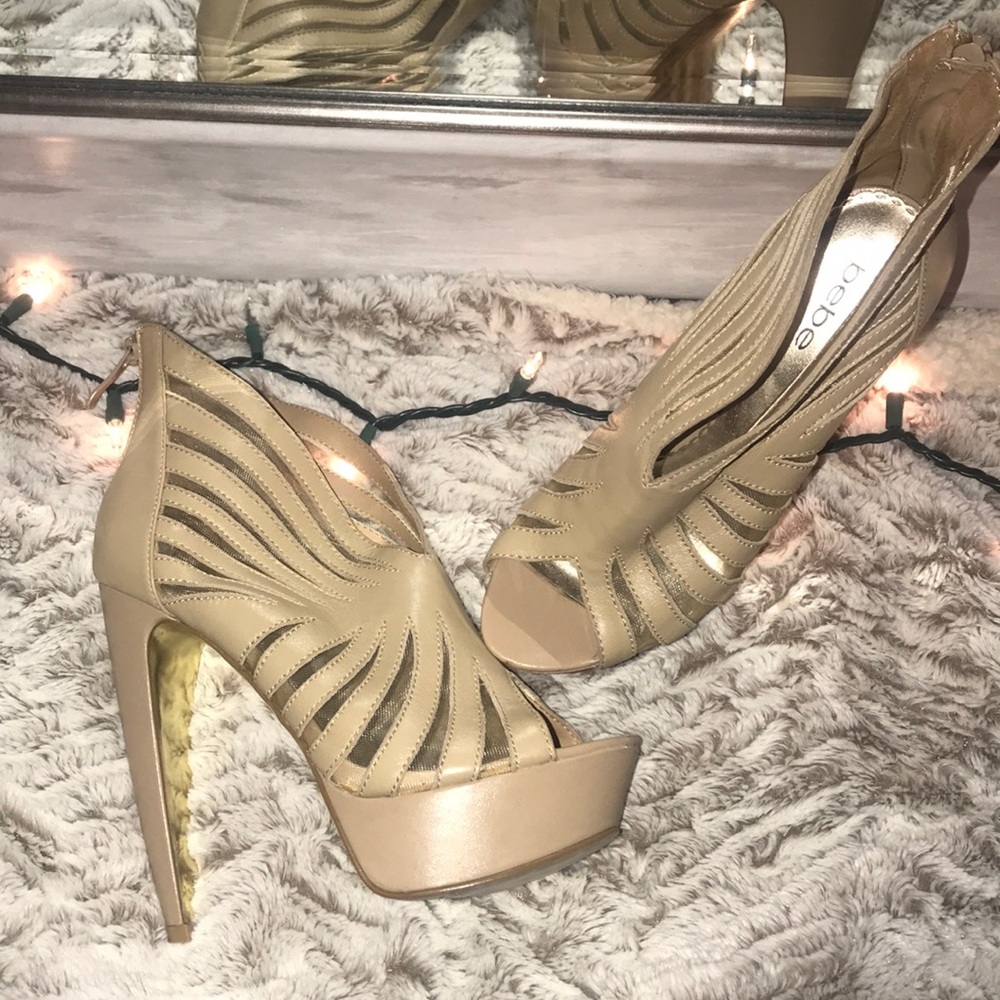 Nude BEBE High heels - Picture 2 of 4